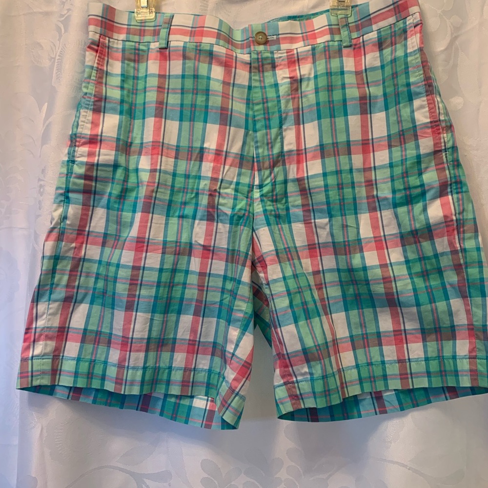 Southern Tide Skip Jack multicolor Plaid Green&Pink Men’s 36 cute fun preppy
